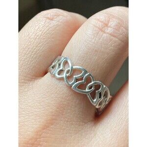 IBB 925 sterling silver butterfly band Ring size 9